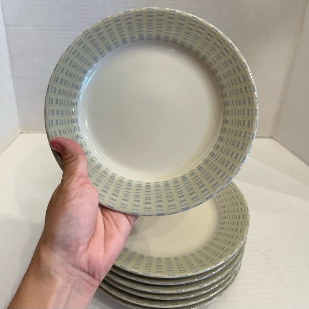 LOT of 2 Studio Nova Separates Moss Green Salad Plate PR304 Bundle of 2 Plates